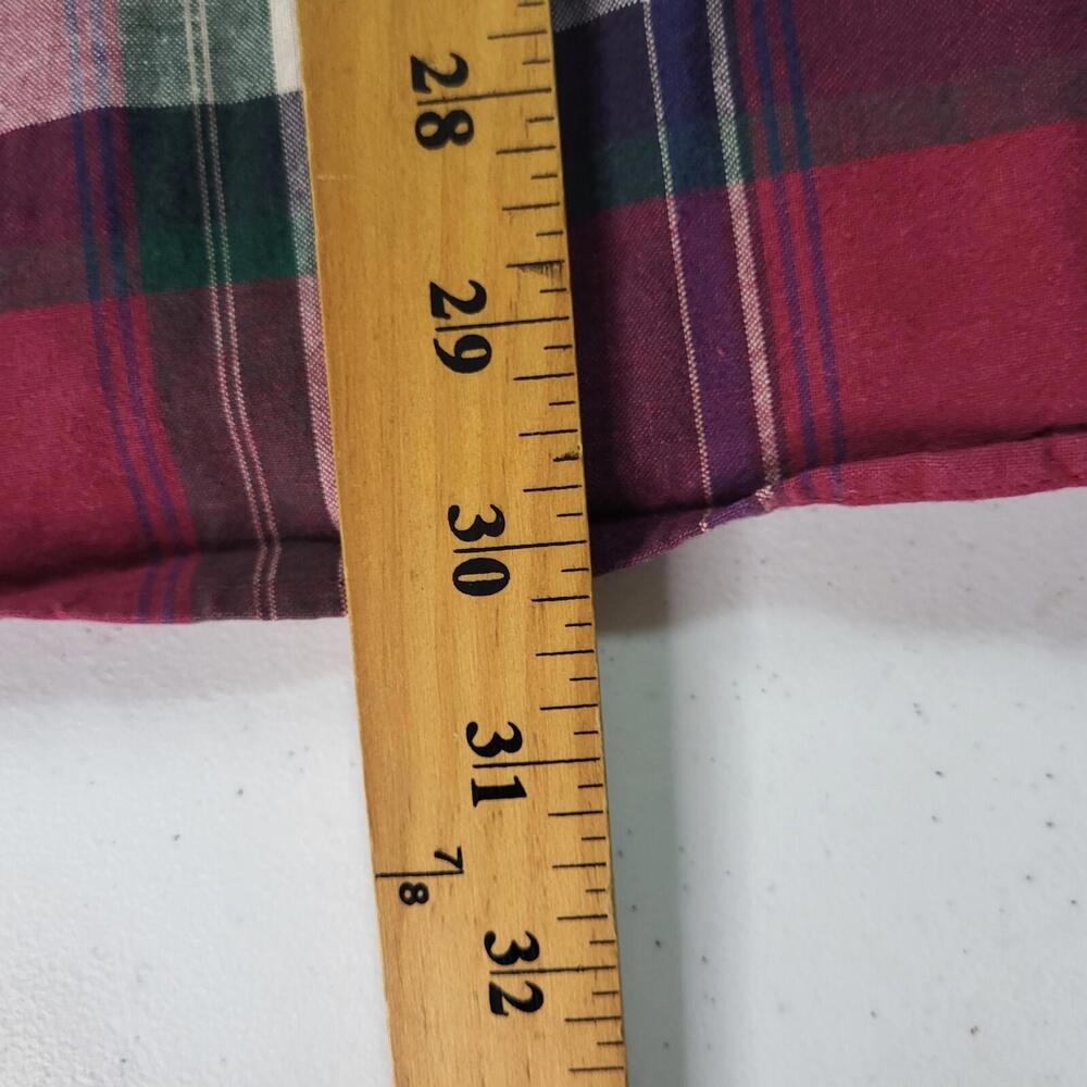 Panhandle Slim Western Shirt Mens 16 Large Plaid Pearl Snap Rodeo USA Vtg Heavy - Picture 11 of 12
